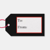 Étiquettes-cadeau Noël de Noël (Dos (Horizontal))