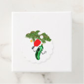 Étiquettes Cadeau Noël de pickleball (En situation)