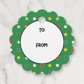 Étiquettes Cadeau Noël de pickleball (Dos)