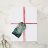 Étiquettes-cadeau Noël des arbres verts (Avec de la ficelle)