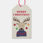 Étiquettes-cadeau Noël des cerfs (Devant)