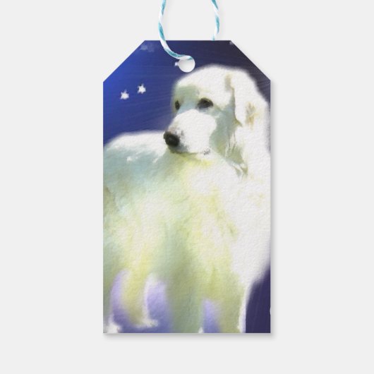 Étiquettes-cadeau Noël des Grands Pyrénées (Dos)