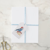Étiquettes-cadeau Noël des perruches (Avec de laficelle)