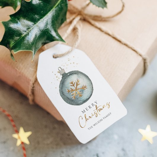 Étiquettes-cadeau Noël doux hiver minimaliste