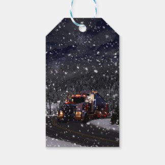 Étiquettes-cadeau Noël du camion