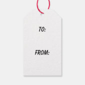 Étiquettes-cadeau Noël du chat (Dos)