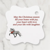 Étiquettes Cadeau Noël du cheval islandais (Dos)