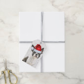 Étiquettes-cadeau Noël du chien de Boston Terrier (Avec de la ficelle)