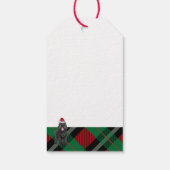 Étiquettes-cadeau Noël du chien de Terrier Russe Noir (Dos)