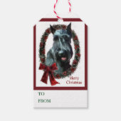 Étiquettes-cadeau Noël du géant Schnauzer (Devant)