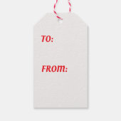 Étiquettes-cadeau Noël du Père Noël rétro (Dos)