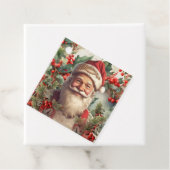 Étiquettes Cadeau Noël du Père Noël Saint Nicolas (En situation)