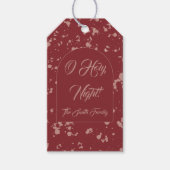 Étiquettes-cadeau Noël éclaboussure (Devant)