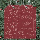 Étiquettes-cadeau Noël éclaboussure