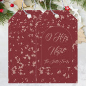 Étiquettes-cadeau Noël éclaboussure