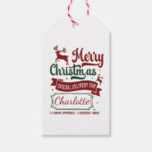 Étiquettes-cadeau Noël fête les fêtes ! (Devant)