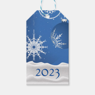 Étiquettes-cadeau Noël/ Flocon de neige de vacances 2023 Ajouter un