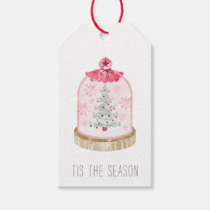 Étiquettes-cadeau Noël Globe De Neige Tis La Saison