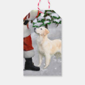 Étiquettes-cadeau Noël Golden Retriever (Dos)