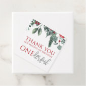 Étiquettes Cadeau Noël hiver Onederland premier anniversaire (En situation)