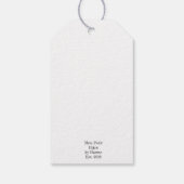 Étiquettes-cadeau Noël Holly Berry Topiary Robin's Egg Blue (Dos)