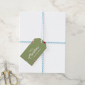 Étiquettes-cadeau Noël illustré vert (With Twine)