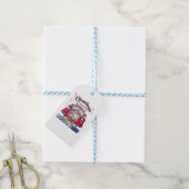 Étiquettes-cadeau noël Infirmière équipage 4 (Avec de laficelle)