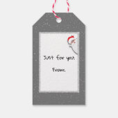 Étiquettes-cadeau Noël Joie Buffalo Plaid (Dos)