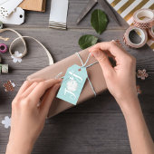 Étiquettes-cadeau Noël Joyeux Jote Typographie Sable Dollar