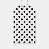 Étiquettes-cadeau Noël Joyeux Noir Et Blanc Moderne (Dos)