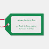 Étiquettes-cadeau Noël mignon, chant et danse Père Noël (Dos (Horizontal))