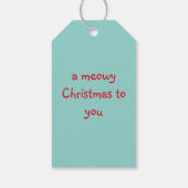 Étiquettes-cadeau Noël mignon chat noir (Dos)