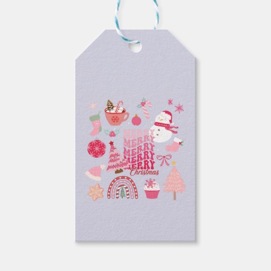 Étiquettes-cadeau Noël moderne (Devant)