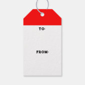 Étiquettes-cadeau Noël moto (Dos)