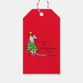 Étiquettes-cadeau Noël Mouse mignonne Drôle Vacances (Devant)