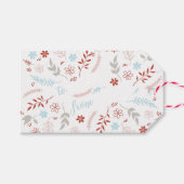 Étiquettes-cadeau Noël naturel vacances à Indigo (Devant (Horizontal))