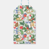 Étiquettes-cadeau Noël Noël Noël Noël Snowman, Pine Cones, Holly (Dos)