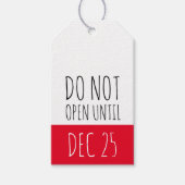 Étiquettes-cadeau Noël n'ouvre pas | Vacances (Devant)