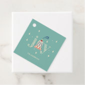 Étiquettes Cadeau Noël Ornament Joie Fête (En situation)