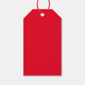 Étiquettes-cadeau Noël Père Noël - Rouge (Dos)