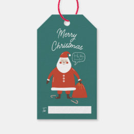 Étiquettes-cadeau Noël personnalisable au Père Noël