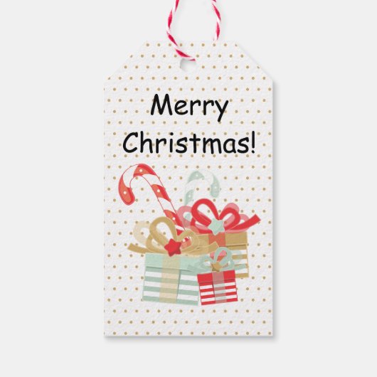 Étiquettes-cadeau Noël personnalisé du Père Noël sympa (Dos)