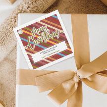 Noël personnalisé en typographie élégante dorée