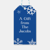 Étiquettes-cadeau Noël personnalisé Père Noël et rennes (Dos)