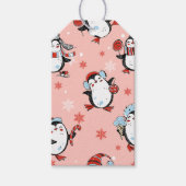 Étiquettes-cadeau Noël - Pingouins mignons (Devant)