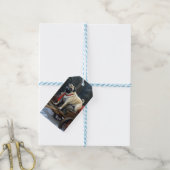 Étiquettes-cadeau Noël Pug Saison Festive (Avec de laficelle)