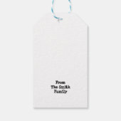 Étiquettes-cadeau Noël Rawry Silly Dinosaur Noël (Dos)