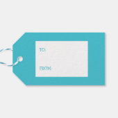 Étiquettes-cadeau Noël Reba la vache (Dos Horizontal)