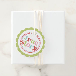Étiquettes Cadeau Noël Retro Pastel Gloire