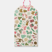 Étiquettes-cadeau Noël rétro Whimsy (Devant)